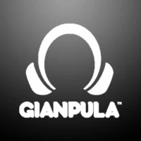 Gianpula Malta Club Night logo in white on a dark gradient background with a stylised headphone icon above the name.