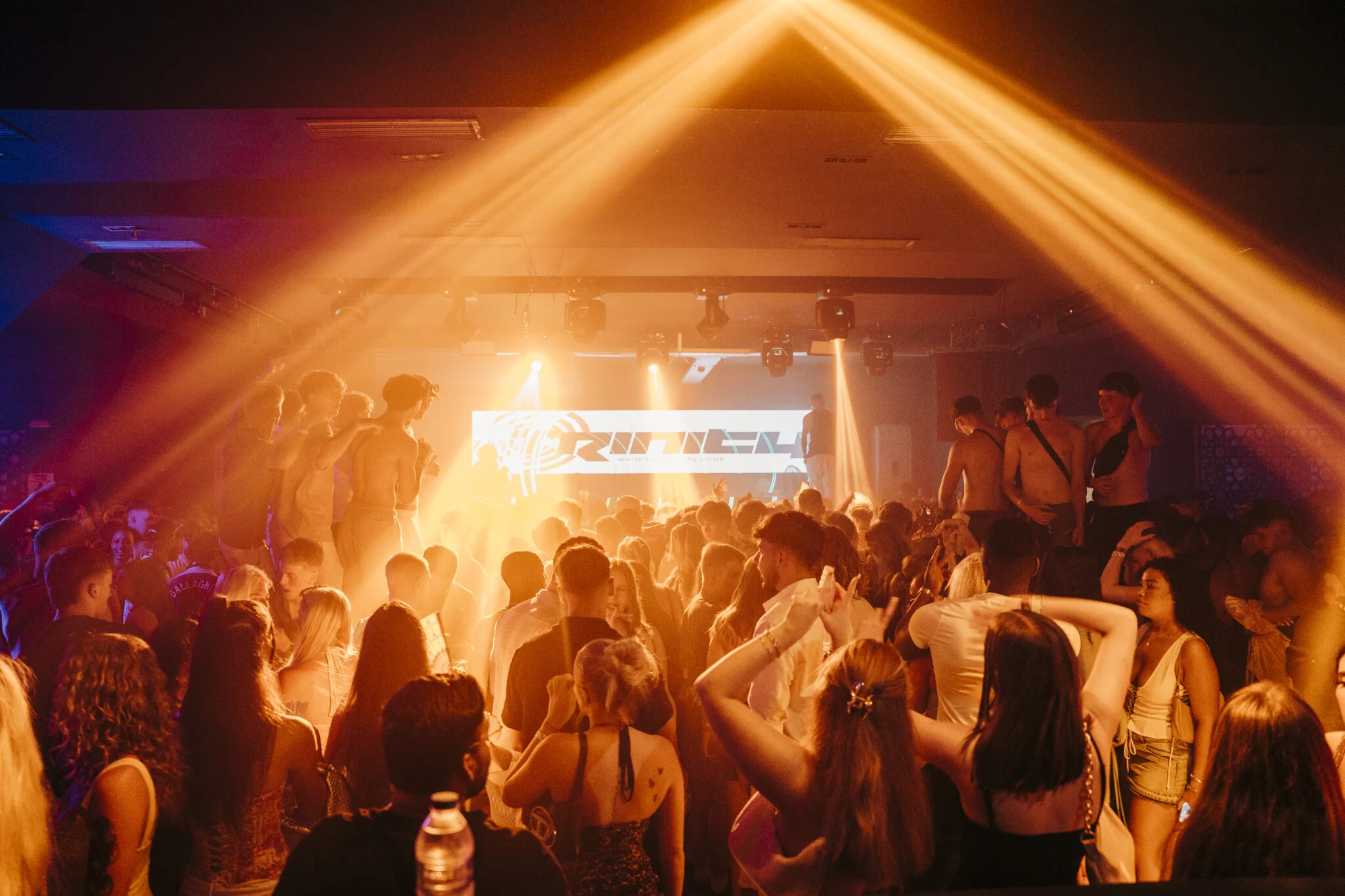 Trinity Club Kavos packed wall to wall as lasers cut through the crowd, DJs blasting and hands up all night long