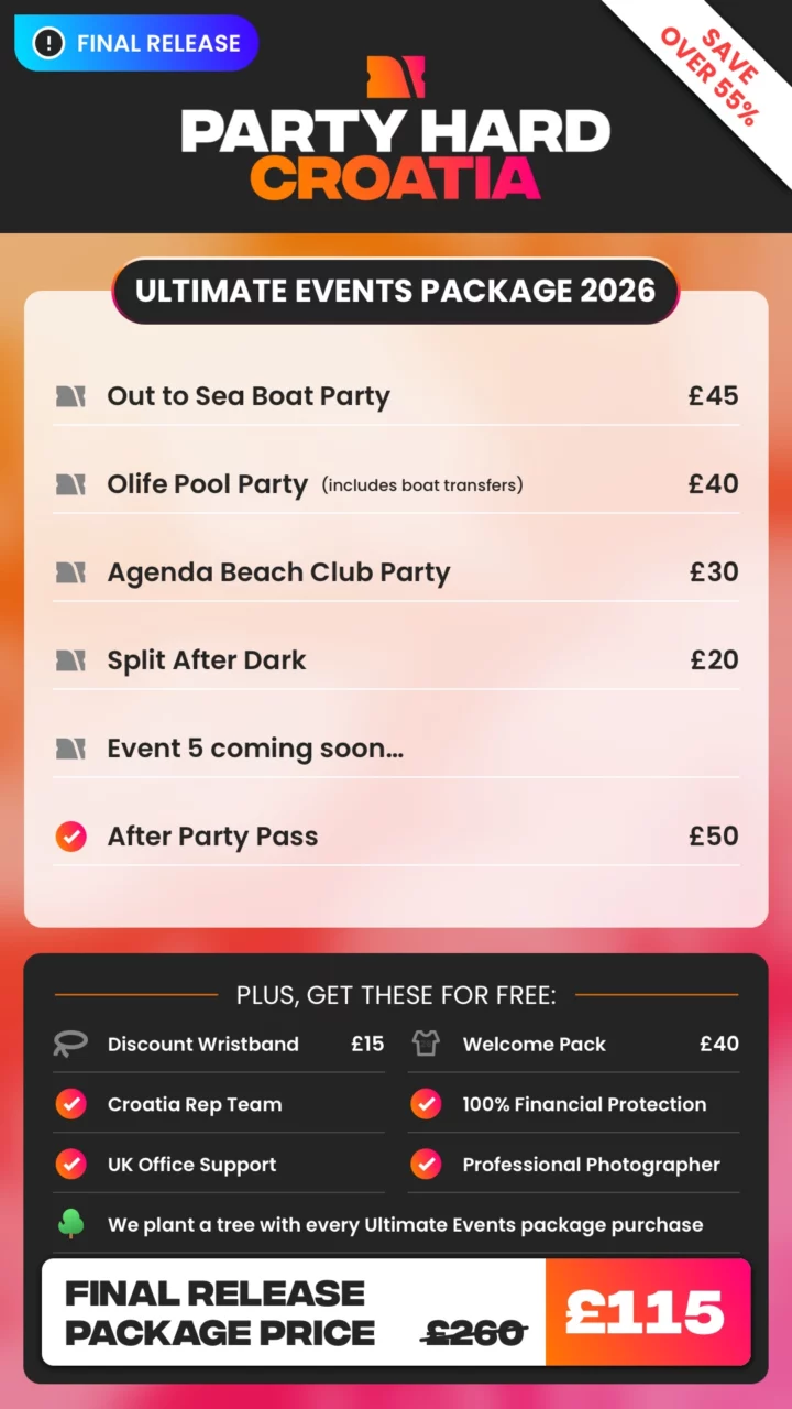 Croatia Ultimate Events Package Final Release Price 2026