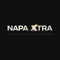Napa Xtra event logo on a black background with the tagline The Biggest Hip Hop and RnB Event